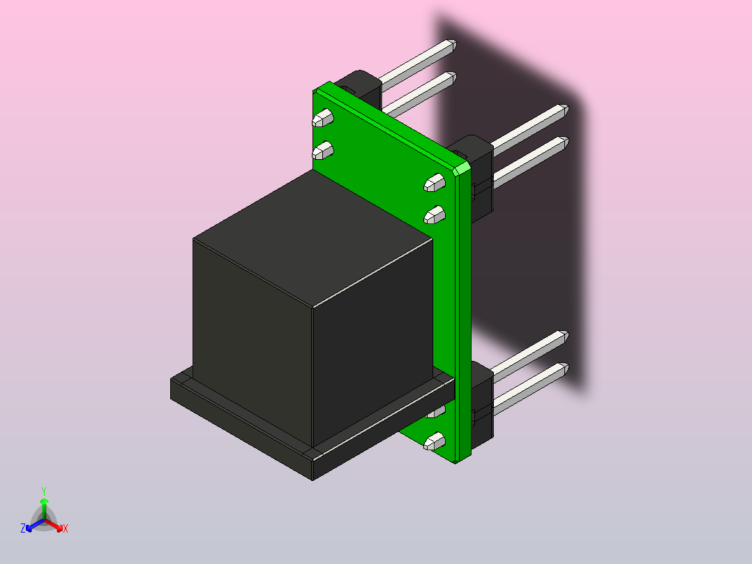 鼠标插座正等轴测图