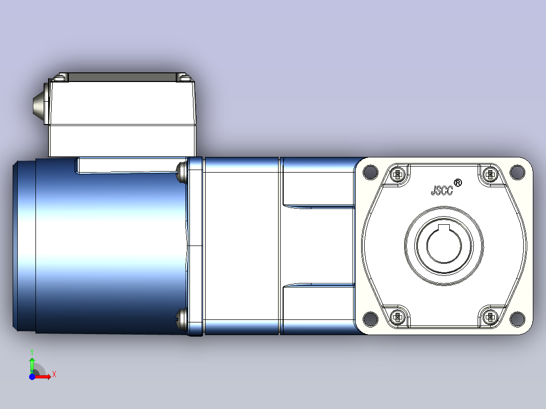 精研YR阻尼电机 25yr03-1800前视图