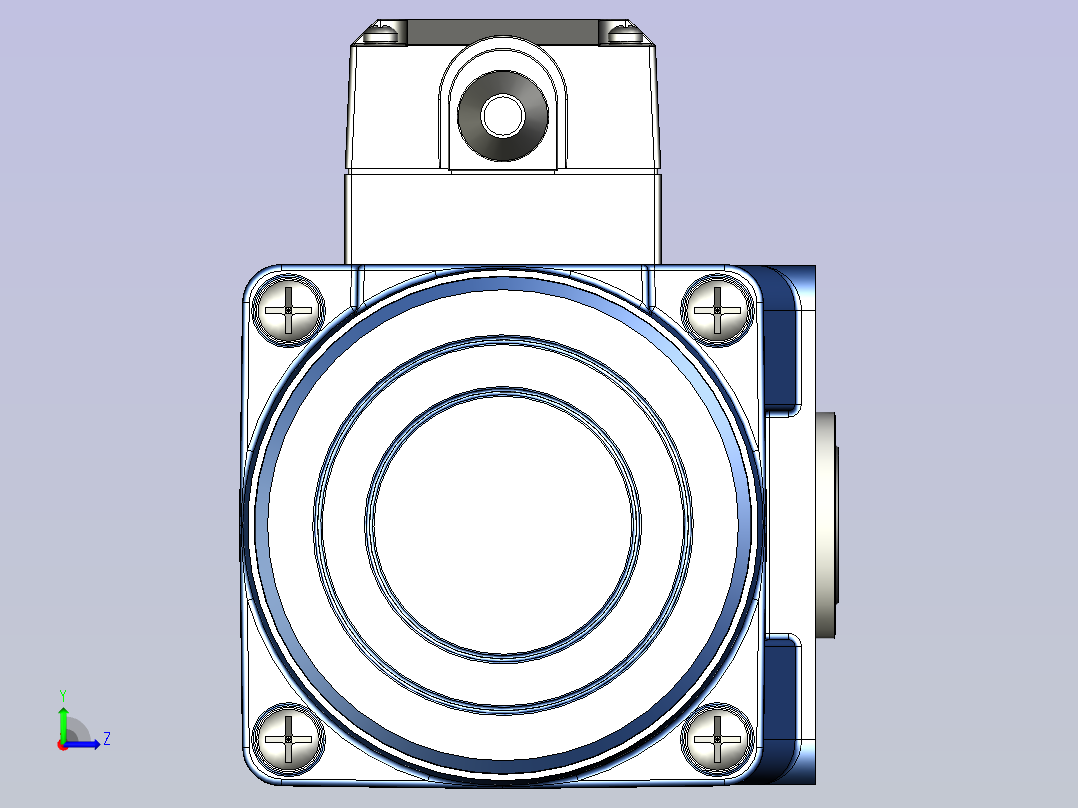 精研YR阻尼电机 25yr03-1800左视图