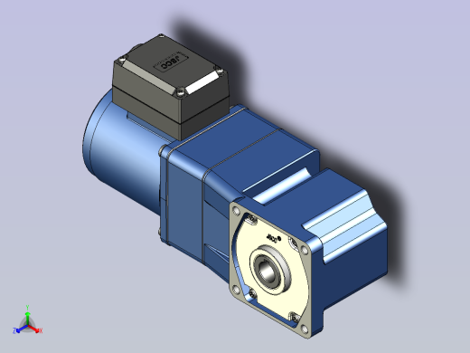 精研YR阻尼电机 25yr03-1800正等轴测缩略图