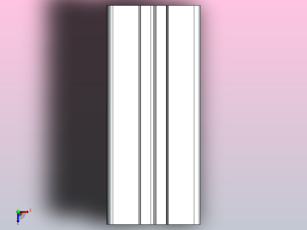 30X30 BR铝型材俯视图