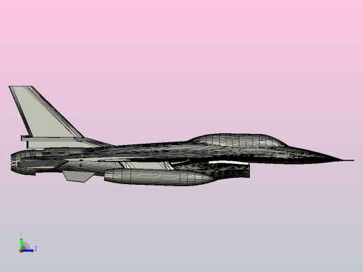 f-16-block-b-d-1飞机左视缩略图