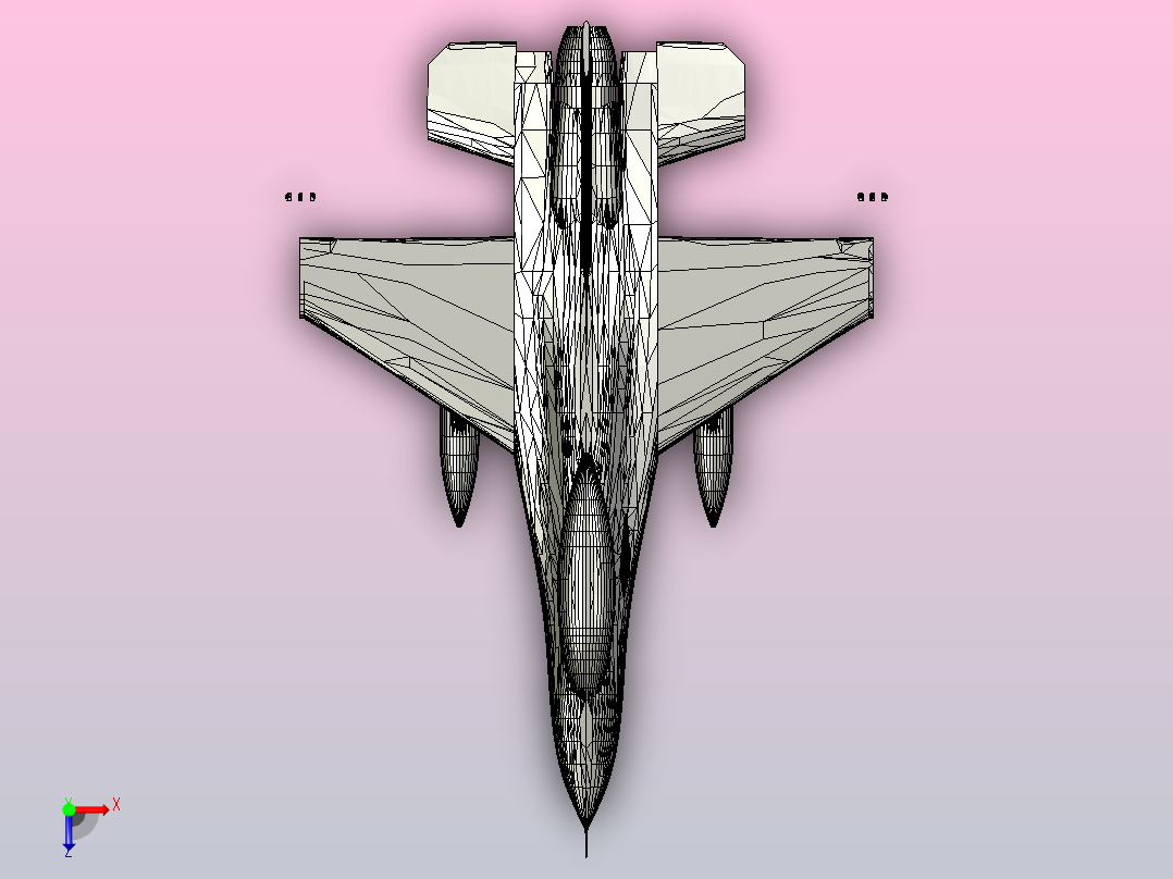 f-16-block-b-d-1飞机正等轴测图