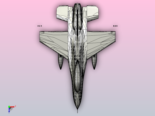 f-16-block-b-d-1飞机正等轴测缩略图