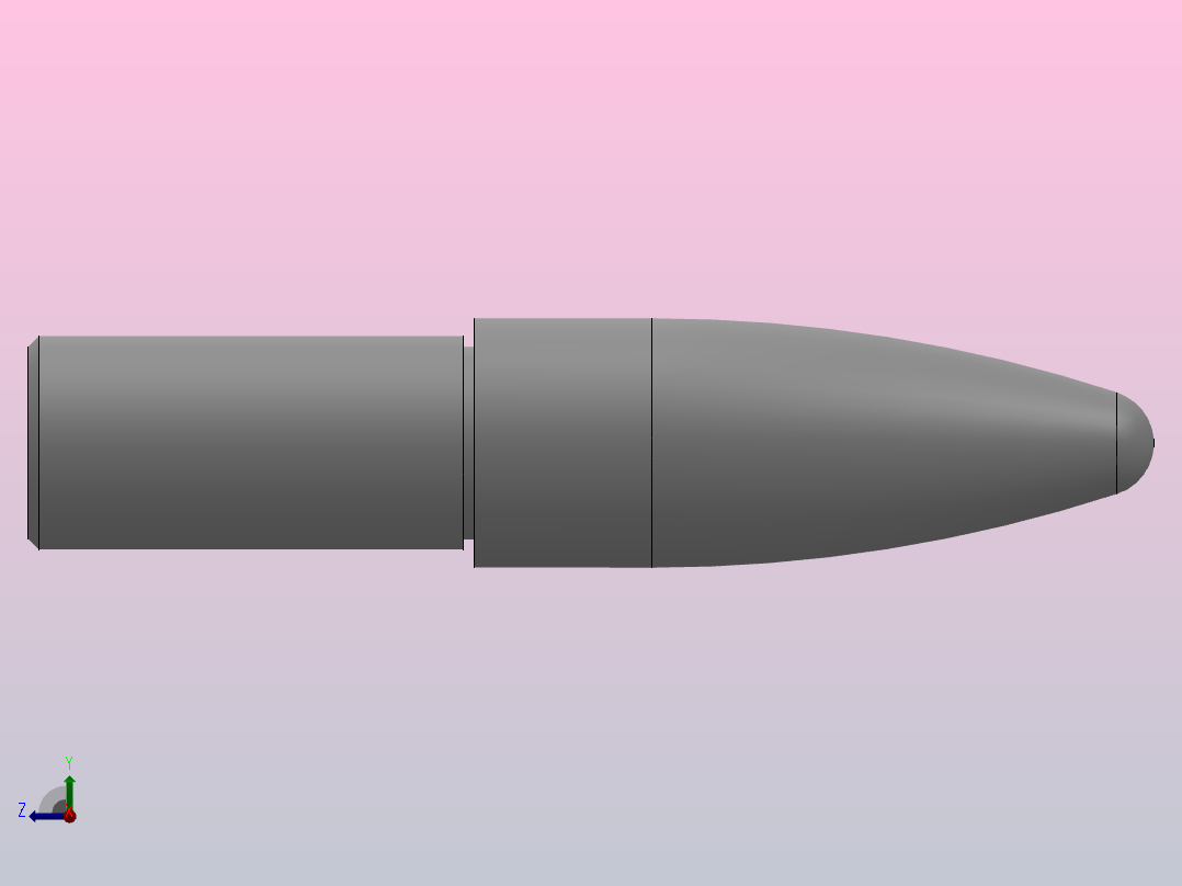 外螺纹型弹头型夹具定位销_LREF-12-14-L10-H10-M28右视图