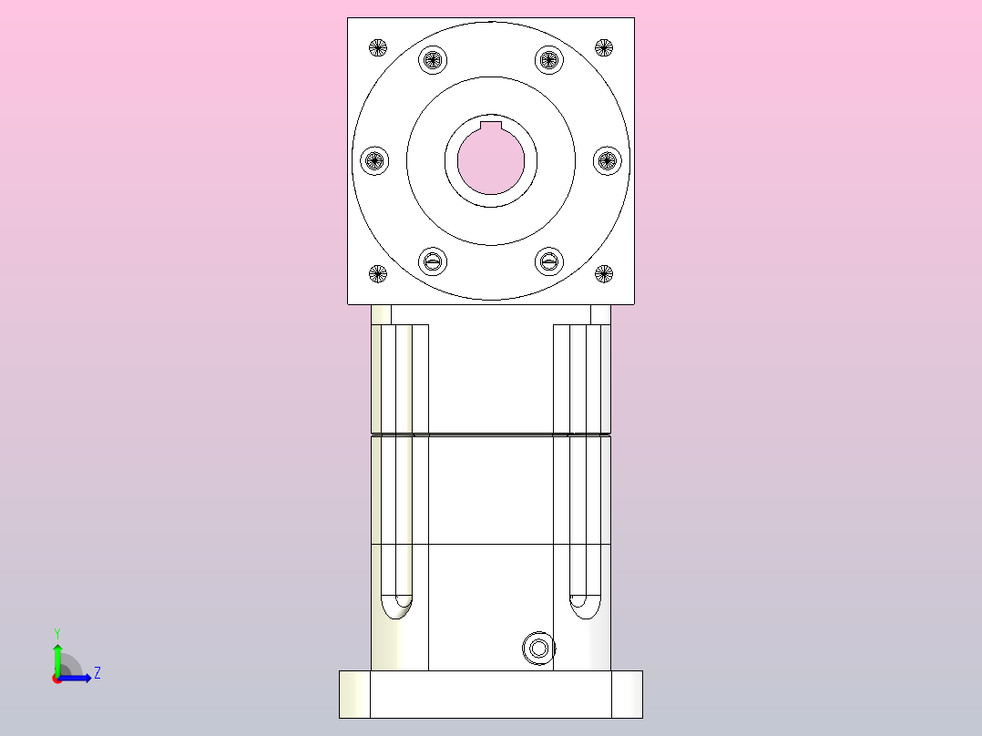 PW170双孔 PGH142-L2 35-114.3-200-M12换向器左视图