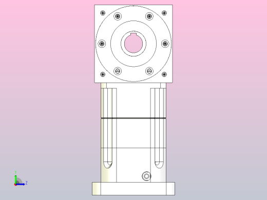 PW170双孔 PGH142-L2 35-114.3-200-M12换向器左视缩略图