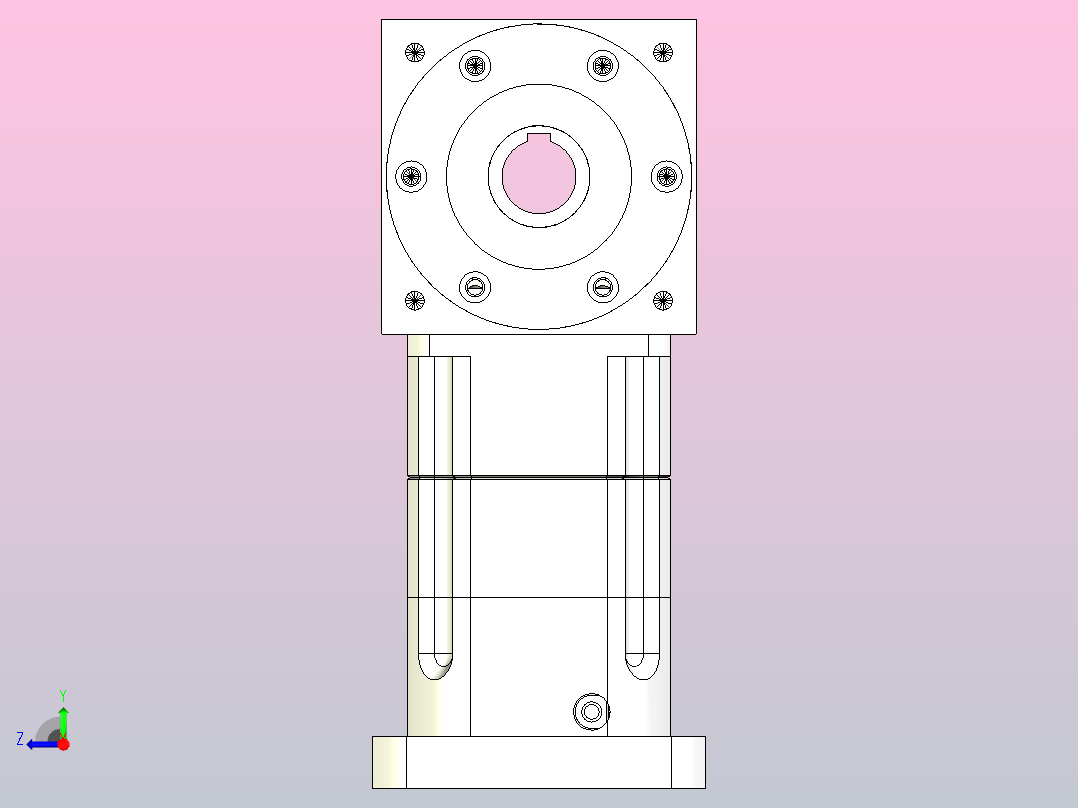 PW170双孔 PGH142-L2 35-114.3-200-M12换向器右视图