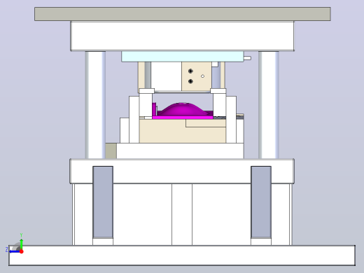 双工位成型模具two-position-forming-die-模型格式为 stp右视缩略图