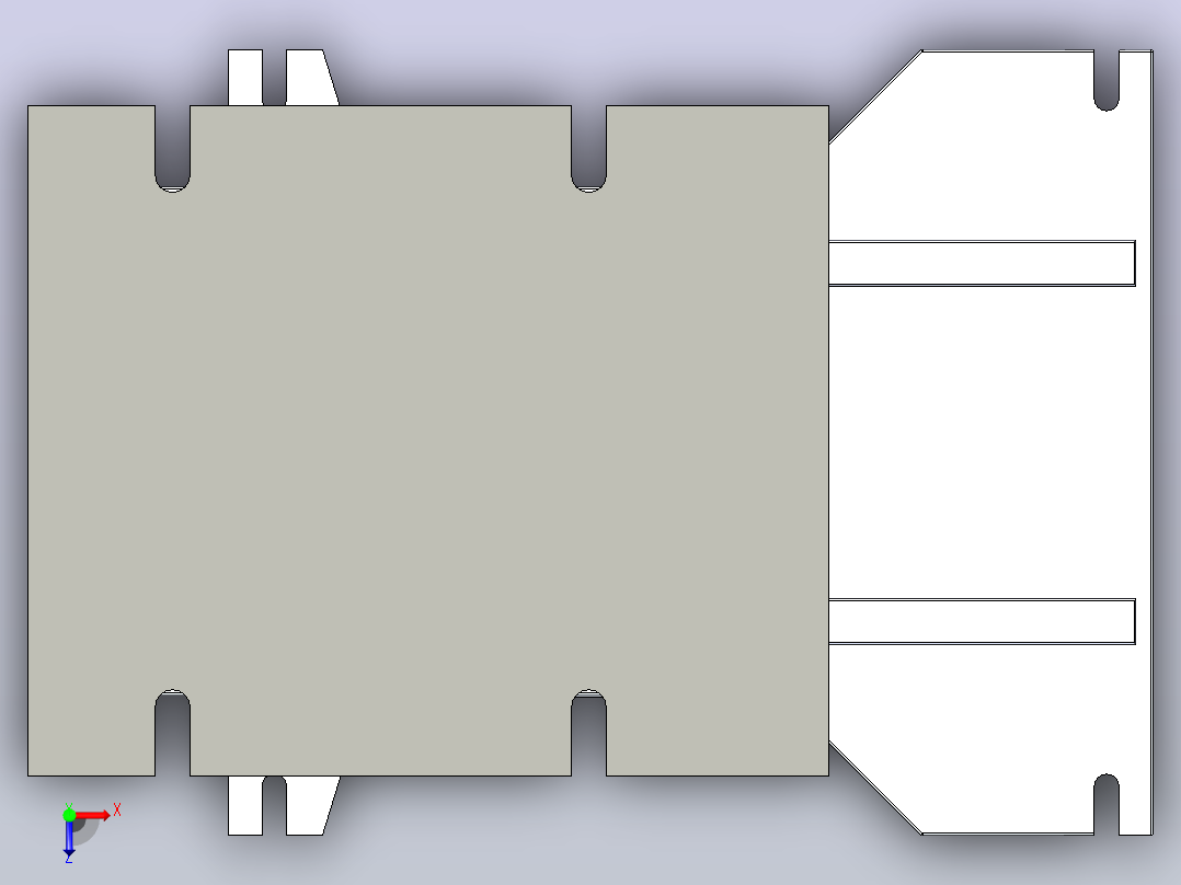双工位成型模具two-position-forming-die-模型格式为 stp俯视图