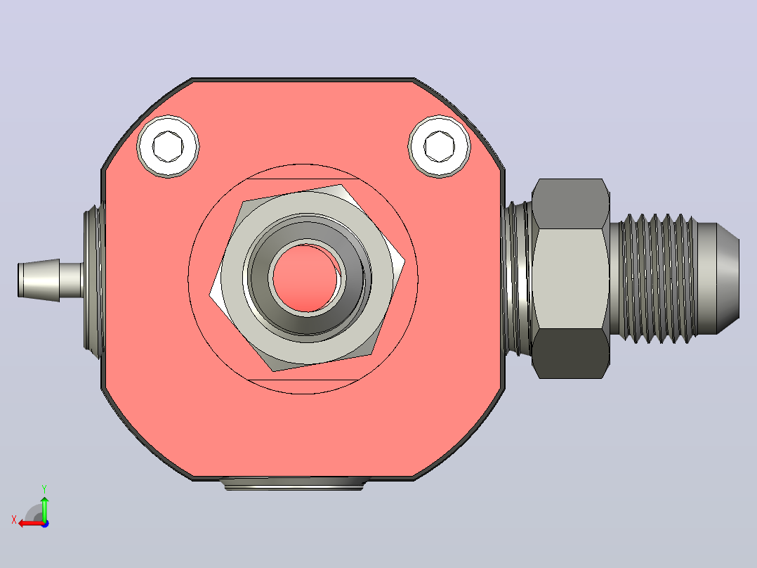 Aeromotive 13301燃油压力调节器后视图