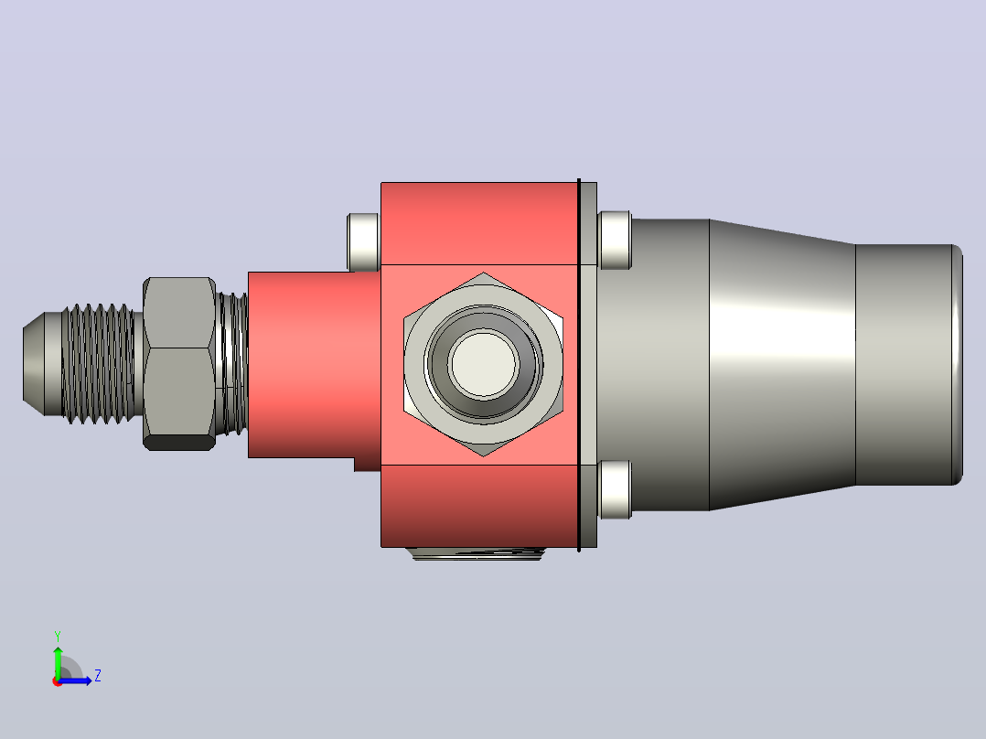 Aeromotive 13301燃油压力调节器左视图