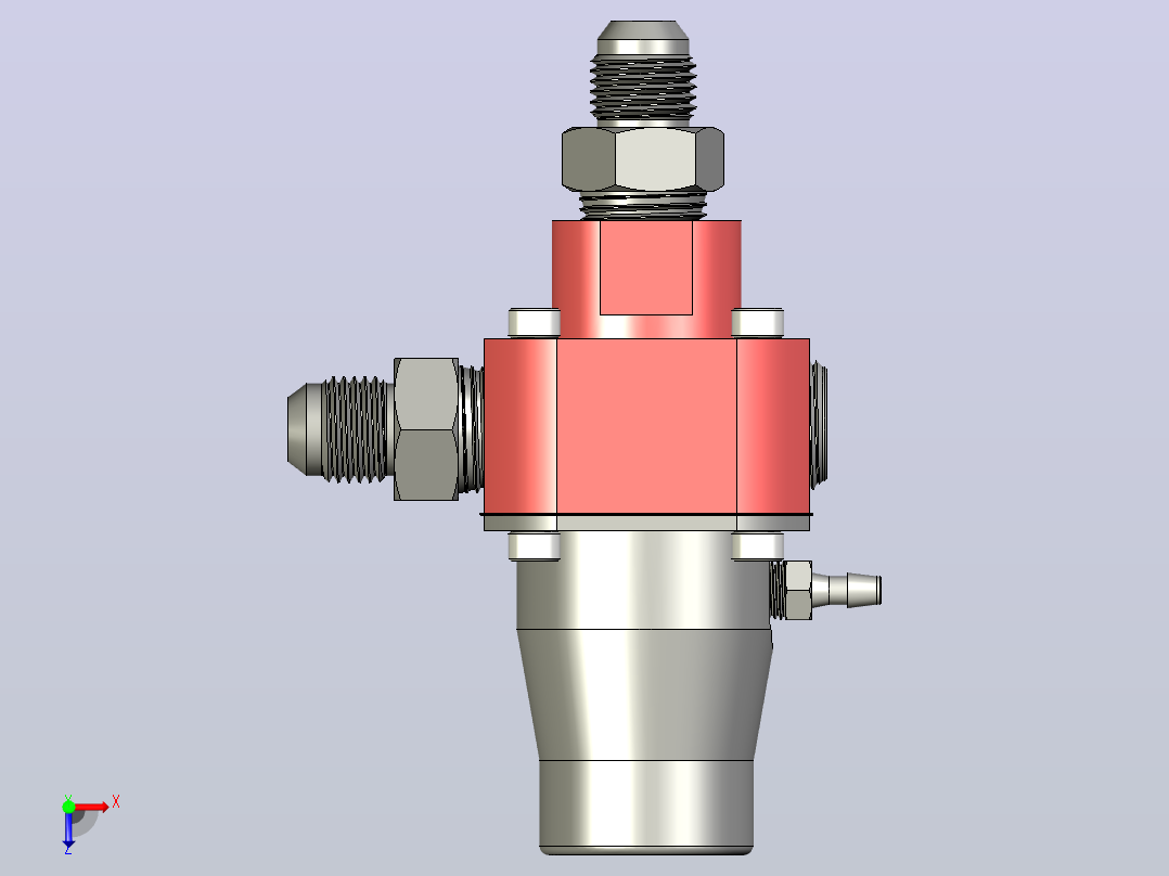 Aeromotive 13301燃油压力调节器俯视图