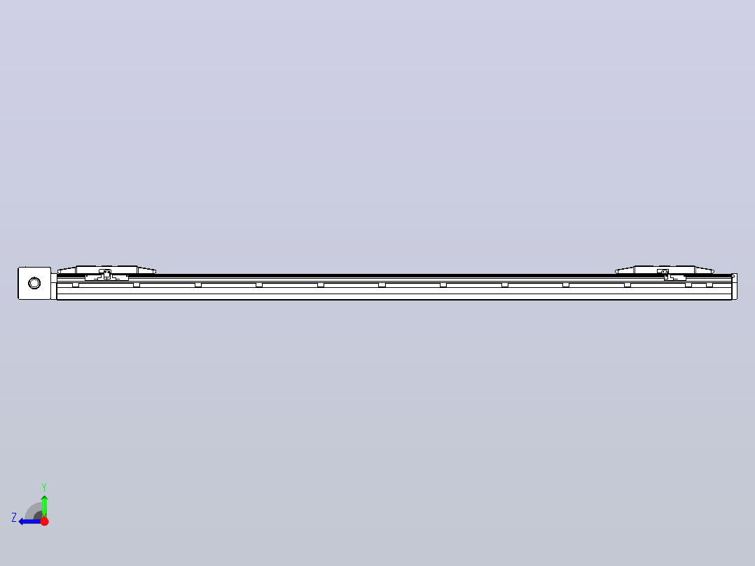 皮带直线轴双滑块型TPA-GCBS-150-P80-L550-DR-M75-N3右视图