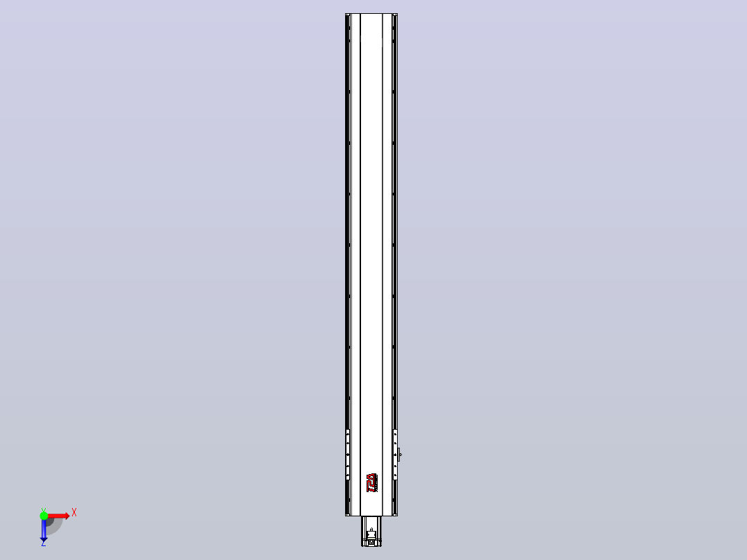 日规模组半封闭丝杆TPA-HNR-202D-2510C-L1550-M-C-P75-N3俯视图