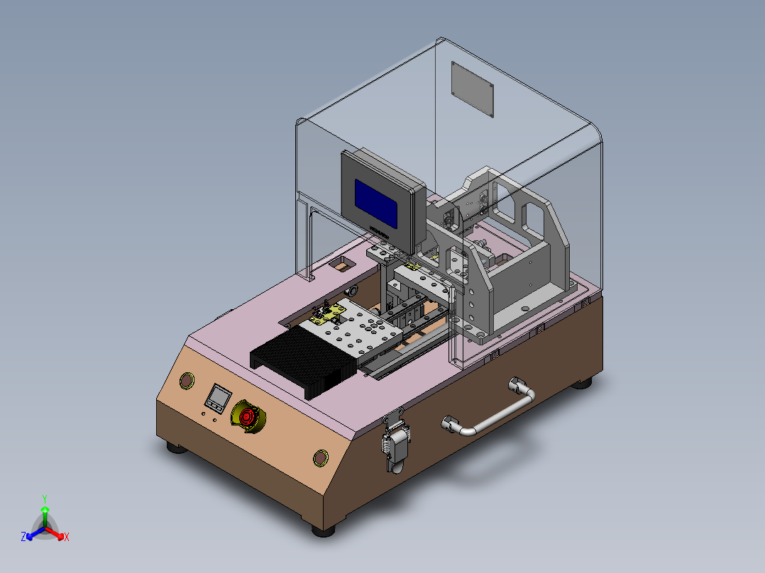 智能穿戴设备FPC软板折弯治具sw18正等轴测图