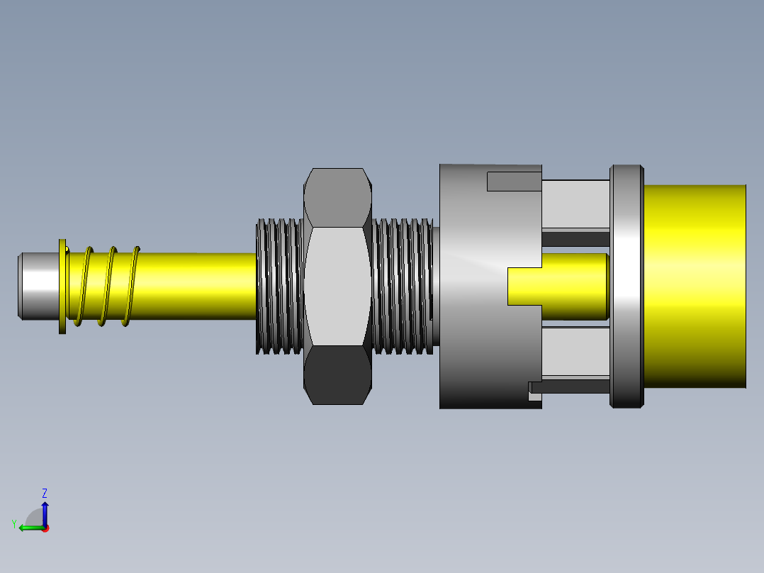 压块位置快速切换机构左视图