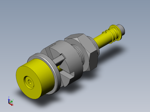 压块位置快速切换机构正等轴测缩略图