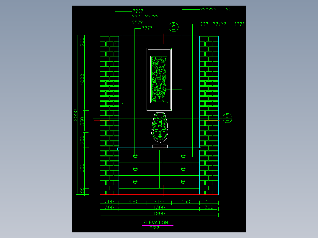家装类CAD图块(三)-FH01011A