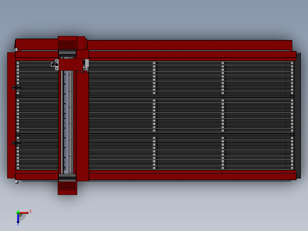 等离子切割机3D图纸 非标自动化设备3D图纸设计3D模型文件素材俯视图