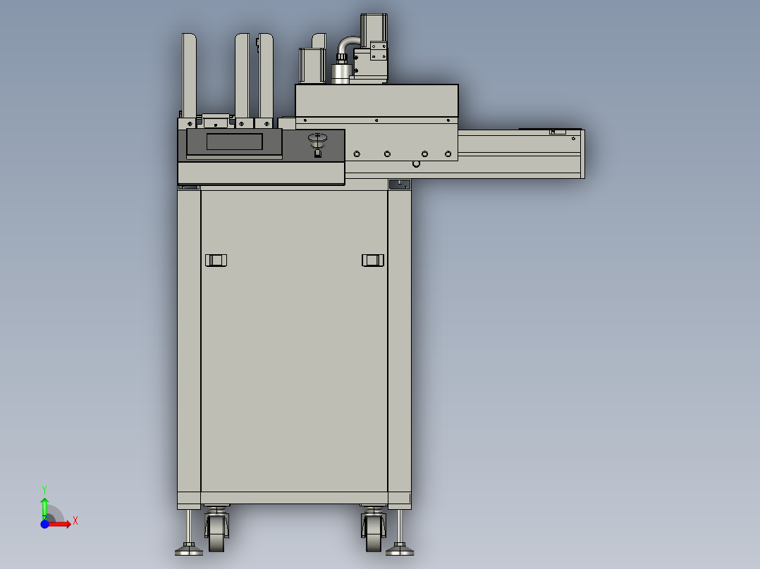 非标崔盘检测摆盘设备（摆盘机）3D模型前视图