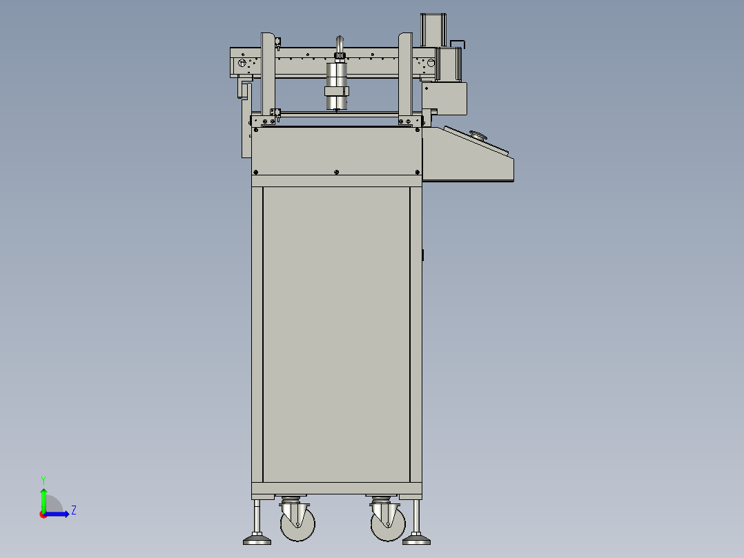 非标崔盘检测摆盘设备（摆盘机）3D模型左视图