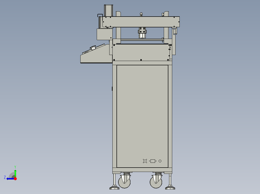 非标崔盘检测摆盘设备（摆盘机）3D模型右视图