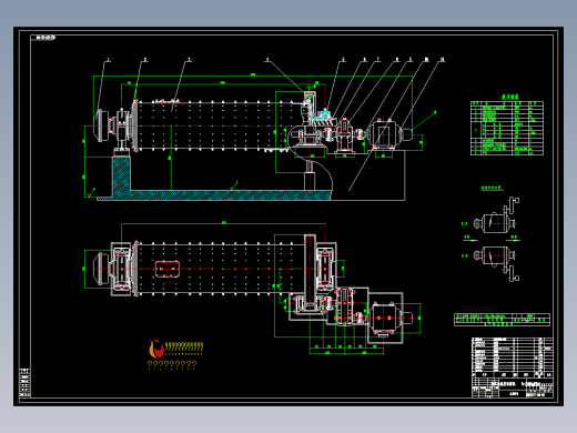 MQφ1.5／5.7m湿式溢流型球磨机