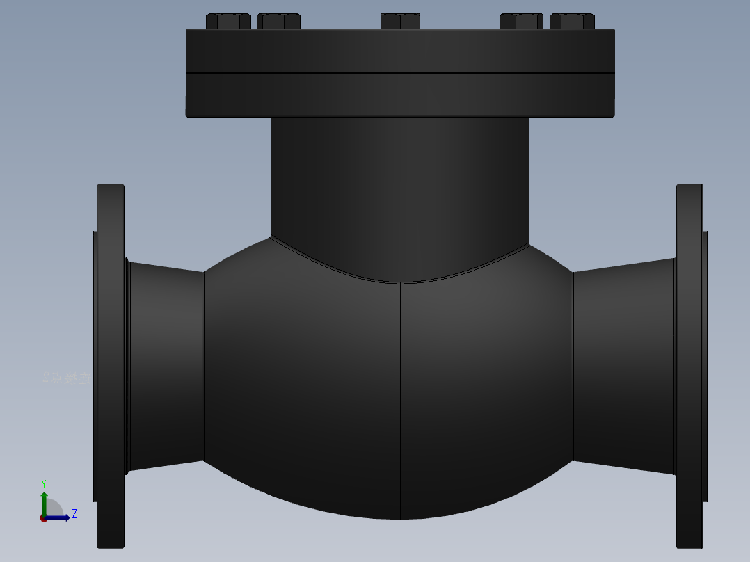 旋启式止回阀-316L DN50-DN300左视图