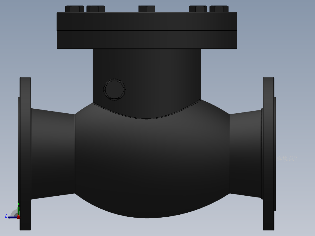 旋启式止回阀-316L DN50-DN300右视图