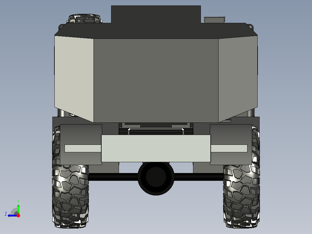 62-J用重型通用卡车 3d模型图纸右视图