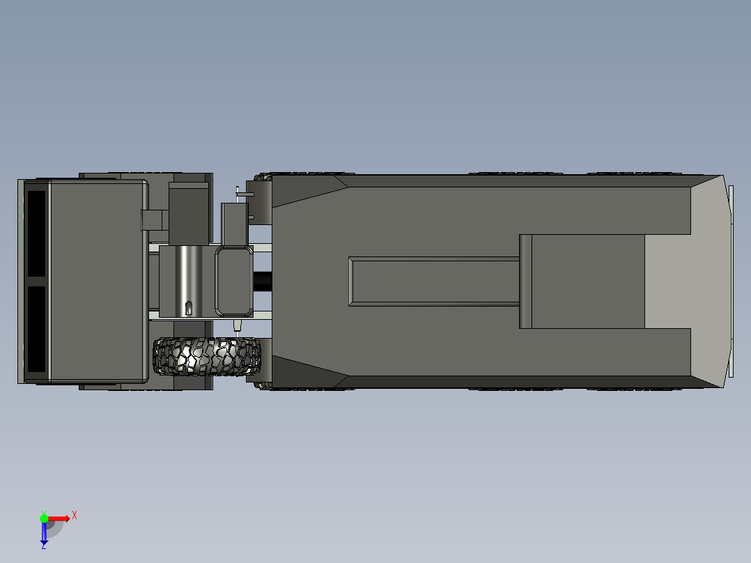 62-J用重型通用卡车 3d模型图纸俯视图