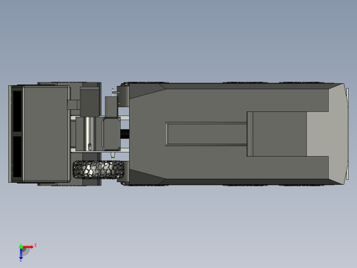 62-J用重型通用卡车 3d模型图纸俯视缩略图