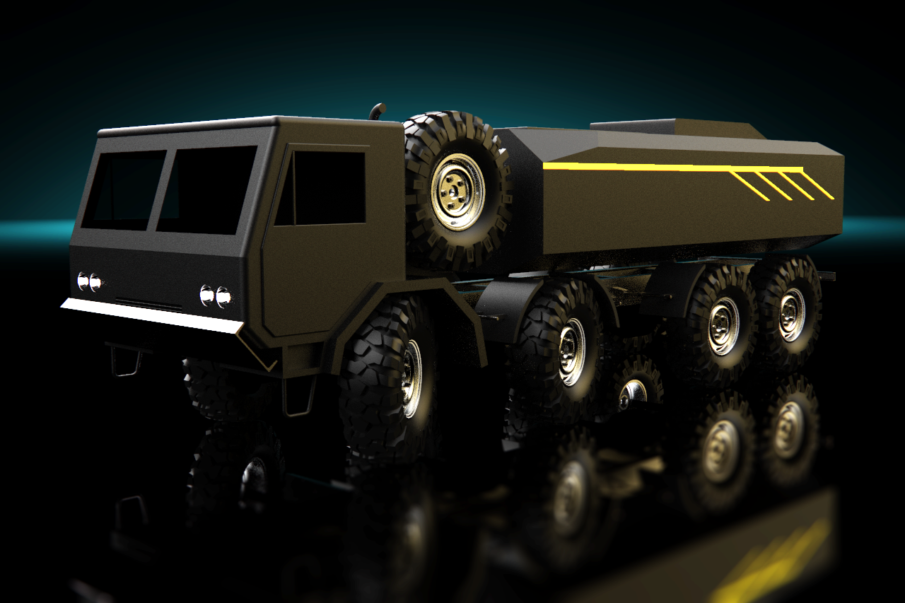 62-J用重型通用卡车 3d模型图纸