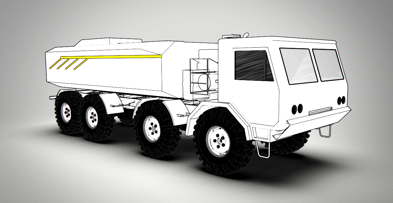 62-J用重型通用卡车 3d模型图纸