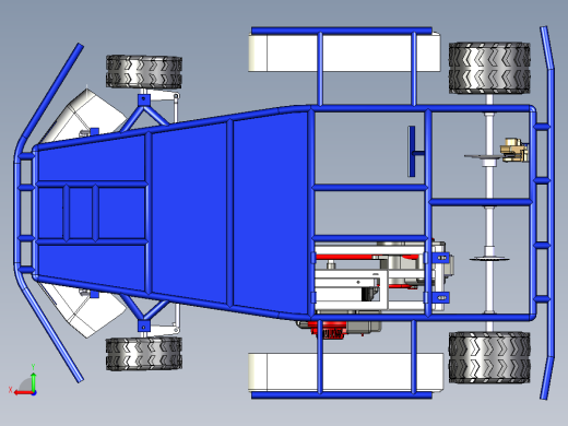 22-Go-kart LPU卡丁车模型3D图纸 CATIA设计 附STP IGS格式后视缩略图