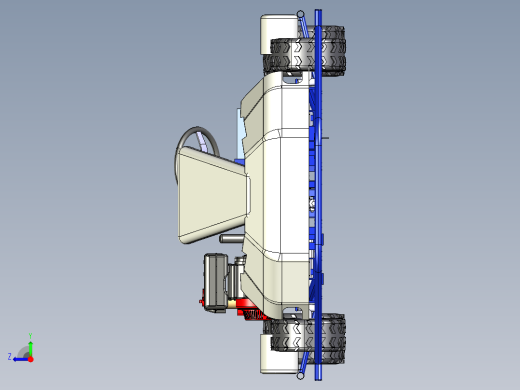 22-Go-kart LPU卡丁车模型3D图纸 CATIA设计 附STP IGS格式右视缩略图