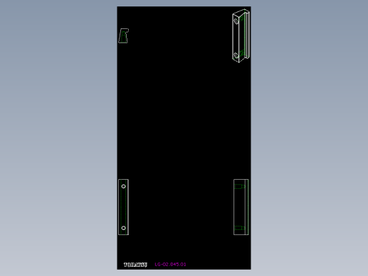 取手(鋁合金)(A)LG-2D多系列多零件图纸模型