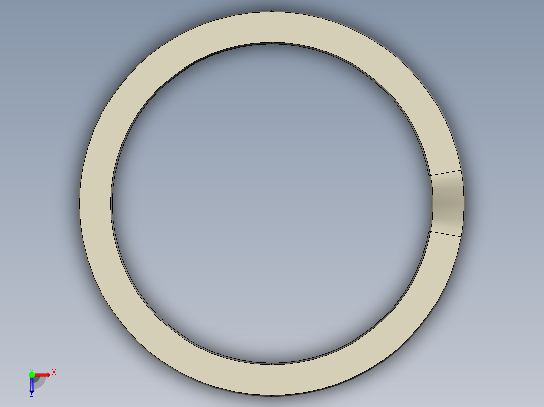 钥匙圈-开口戒指俯视图