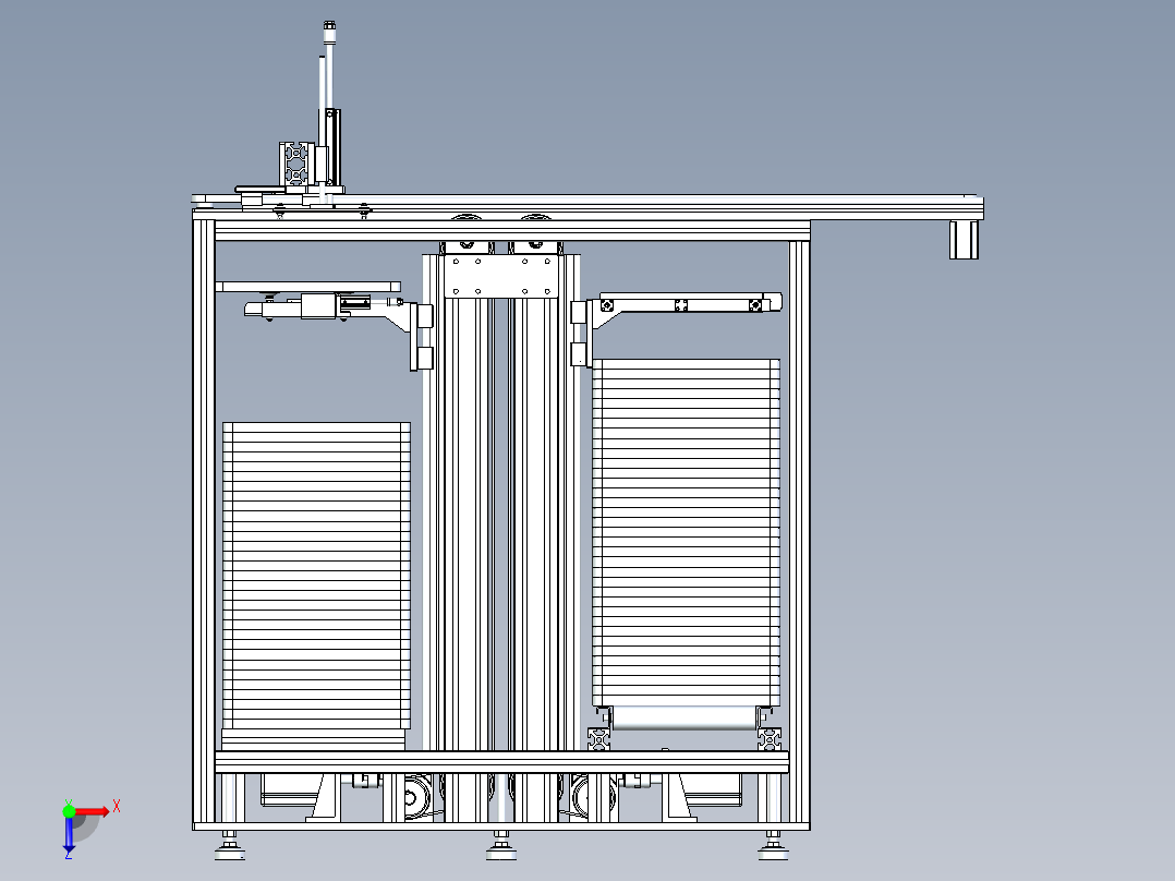 tray盘自动上下料设备 675129俯视图