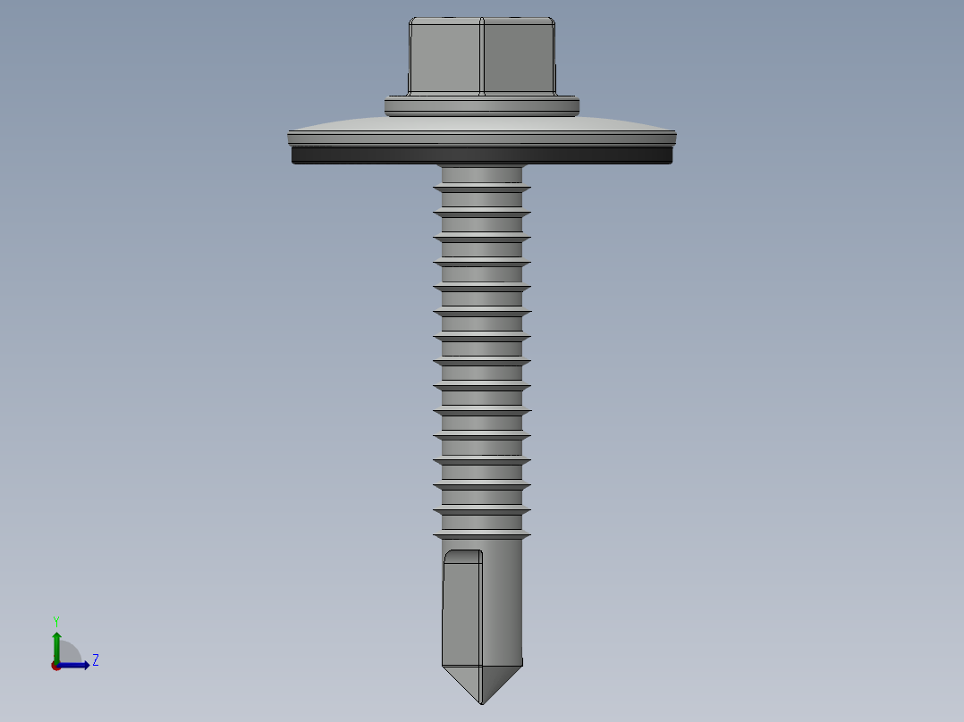 紧固件-Drill-Tip Screw-01左视图