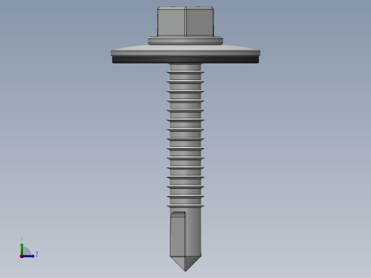 紧固件-Drill-Tip Screw-01左视缩略图