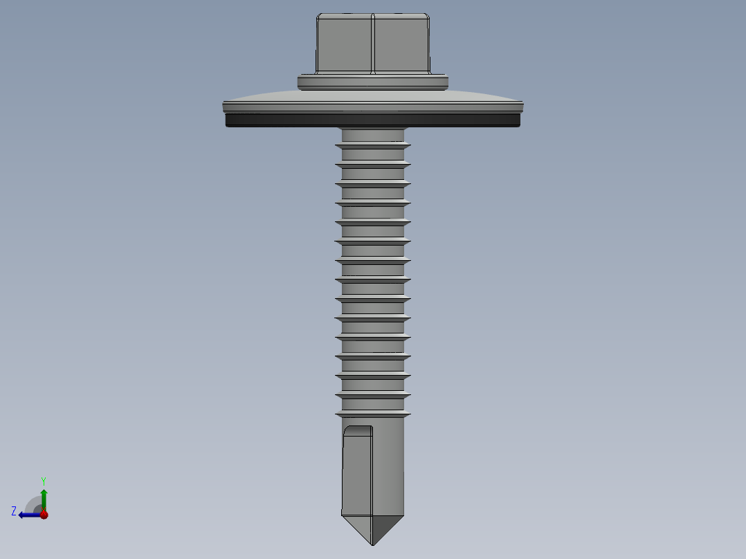 紧固件-Drill-Tip Screw-01右视图