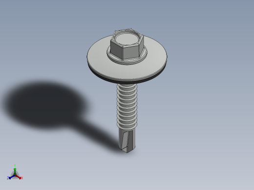 紧固件-Drill-Tip Screw-01正等轴测缩略图