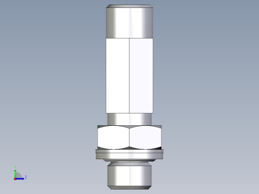 卡套式工业通用硬管接头EO_Adjustable_locknut_run_tee_LEE08LROMDCF左视缩略图