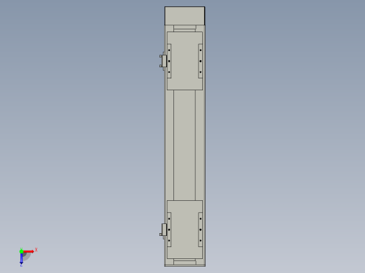 直线模组WG-LHC12-S450-D设计图纸俯视缩略图