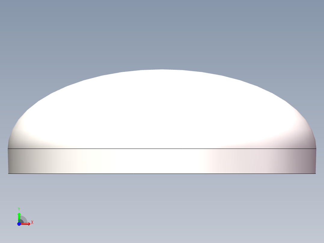 EHA椭圆形封头DN300前视图