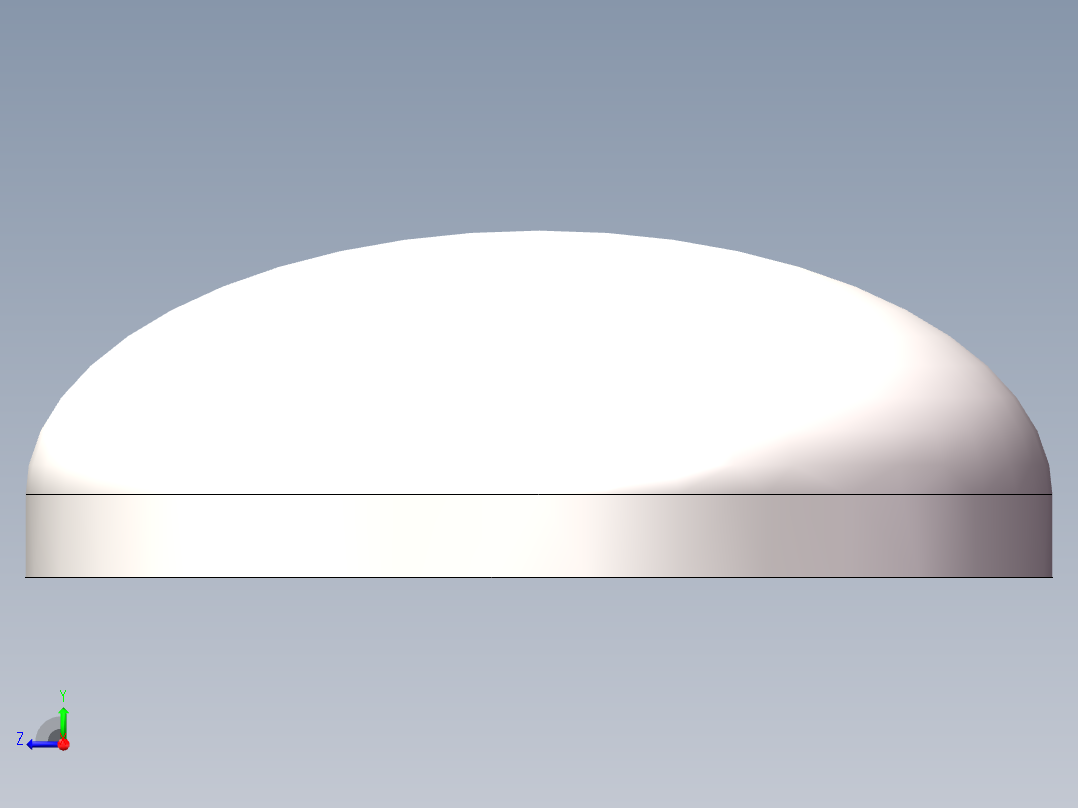 EHA椭圆形封头DN300右视图