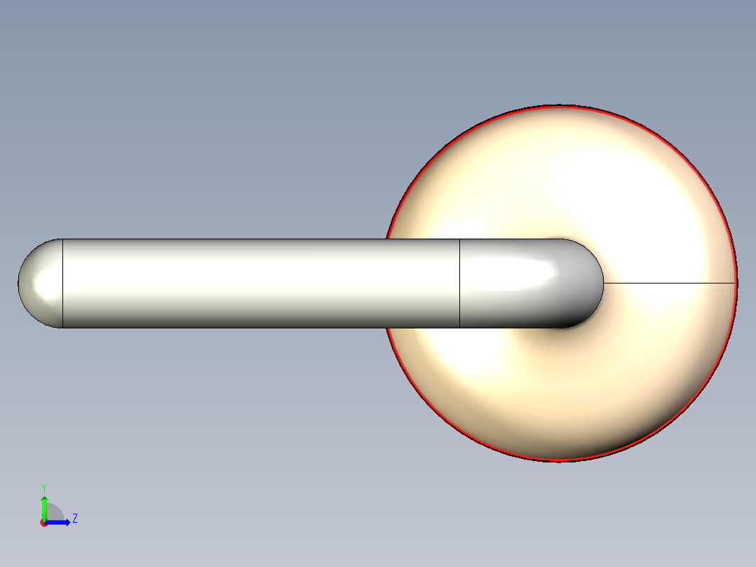 通孔电阻器MF4 0.25W E24系列左视图
