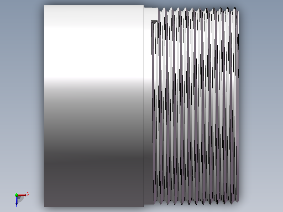 丝头-单外丝 DN50俯视图